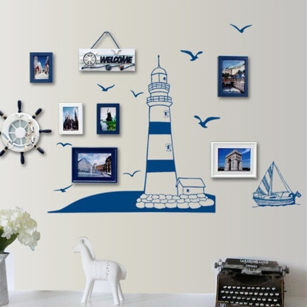 Lighthouse, Boat Wall Decal, Nautical Stickers